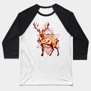 Geometric Deer Baseball T-Shirt